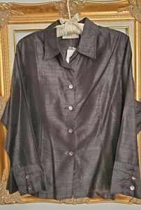 Anu Black silk jacket. New with tags